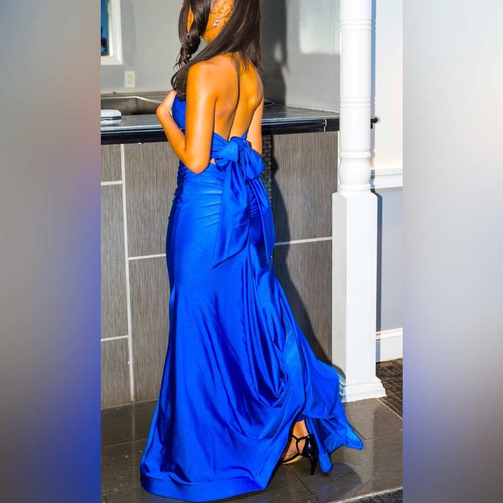 Blue gown